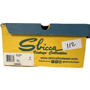 Sbicca Vintage Collection Women’s Size 6 Ellery Leather Clogs Ice NEW